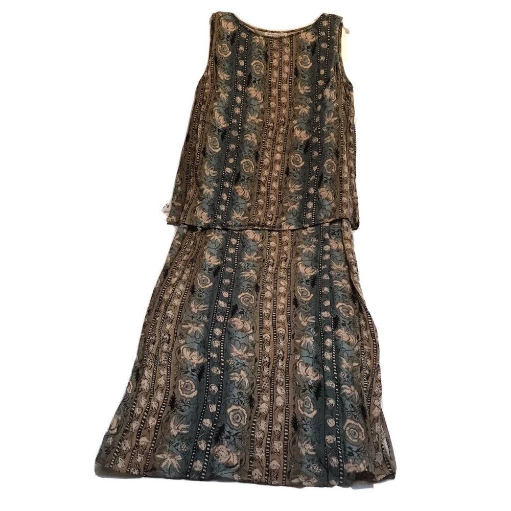 Appropriate Behavior  Womens Size 12 Sleeveless Floral Pattern Maxi Dress